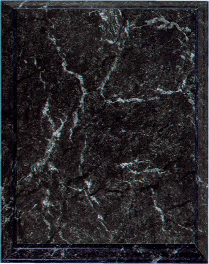 8" x 10" Improved Black Marble Finish Plaque