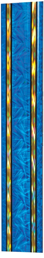45" Blue/Gold Rectangular Dazzle Trophy Column
