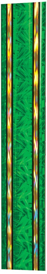 45" Green/Gold Rectangular Dazzle Trophy Column