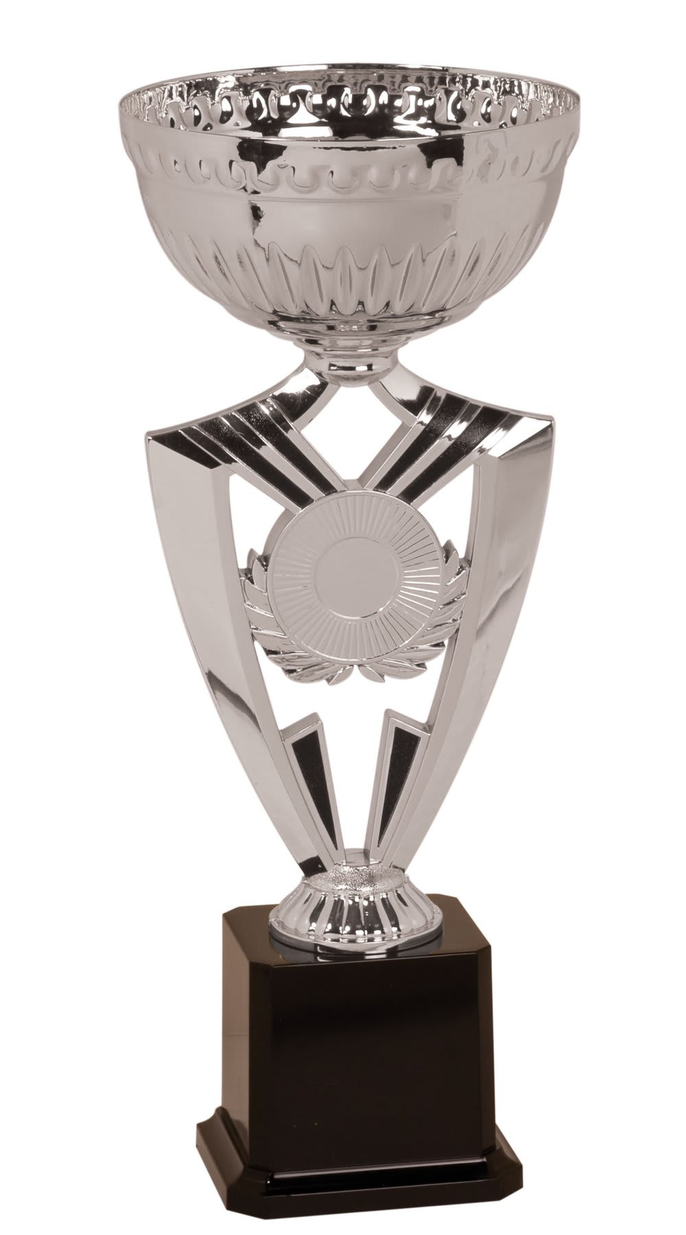 13 1/2" Silver Ribbon 2" Insert Holder Easy Cup Kit