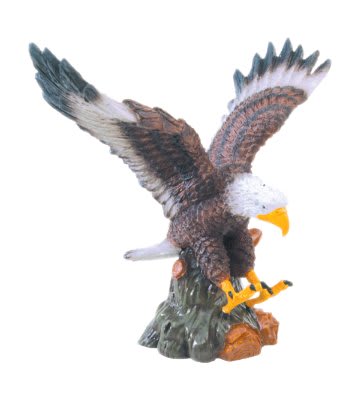 7 1/4" Hand Painted Eagle Resin