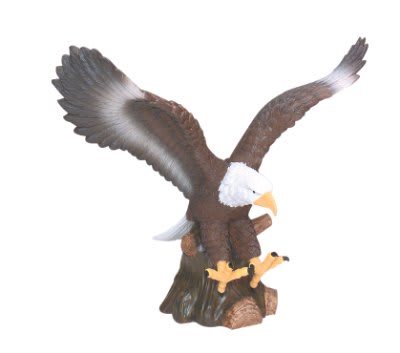 9 1/2" Hand Painted Eagle Resin