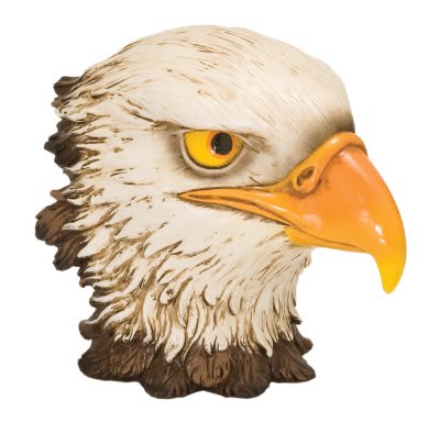 4" Color Eagle Head Resin