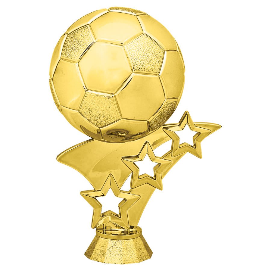 4 1/2" Gold Soccer 3-Star Figure