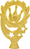 5 1/2" Bowling Sport Wreath Figure