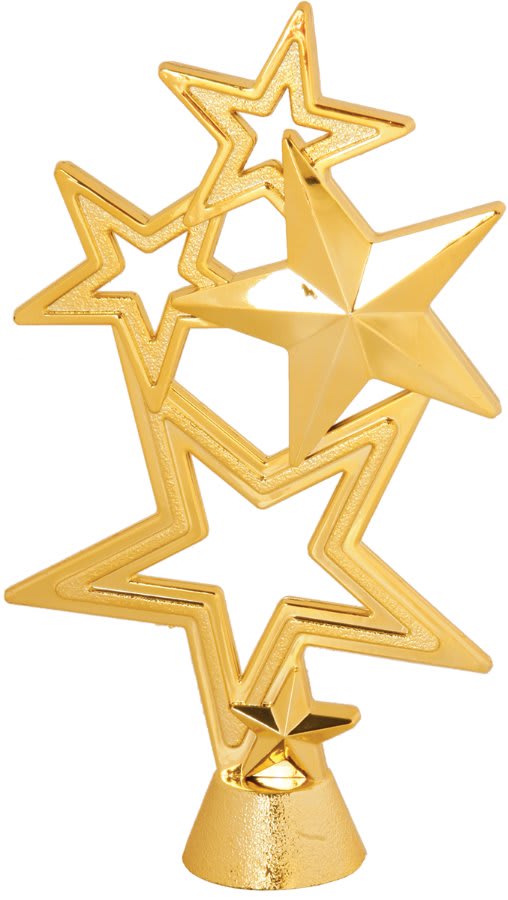 5 1/2" Gold 5-Star Figure