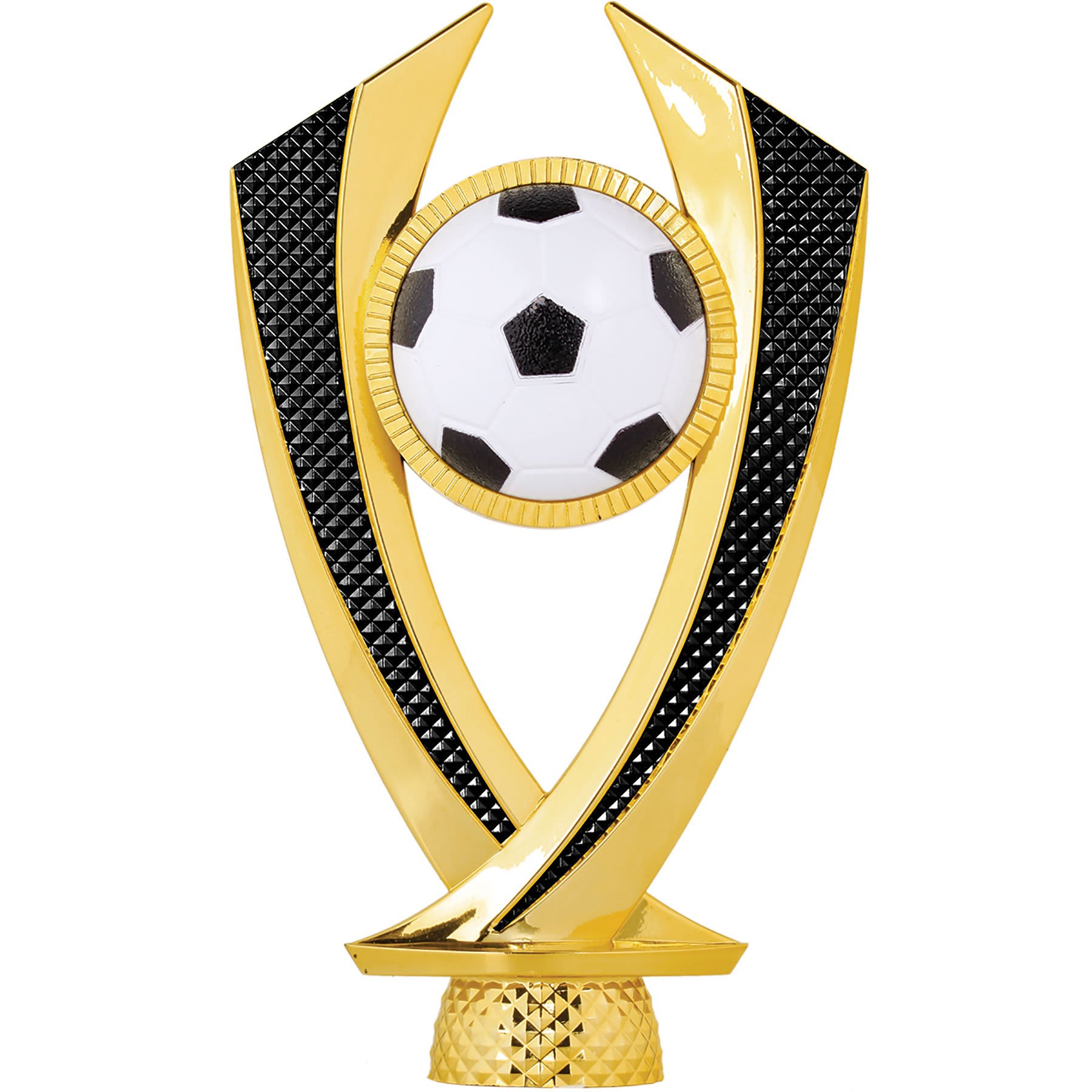 6 1/4" Gold/Black Soccer Falcon Figure
