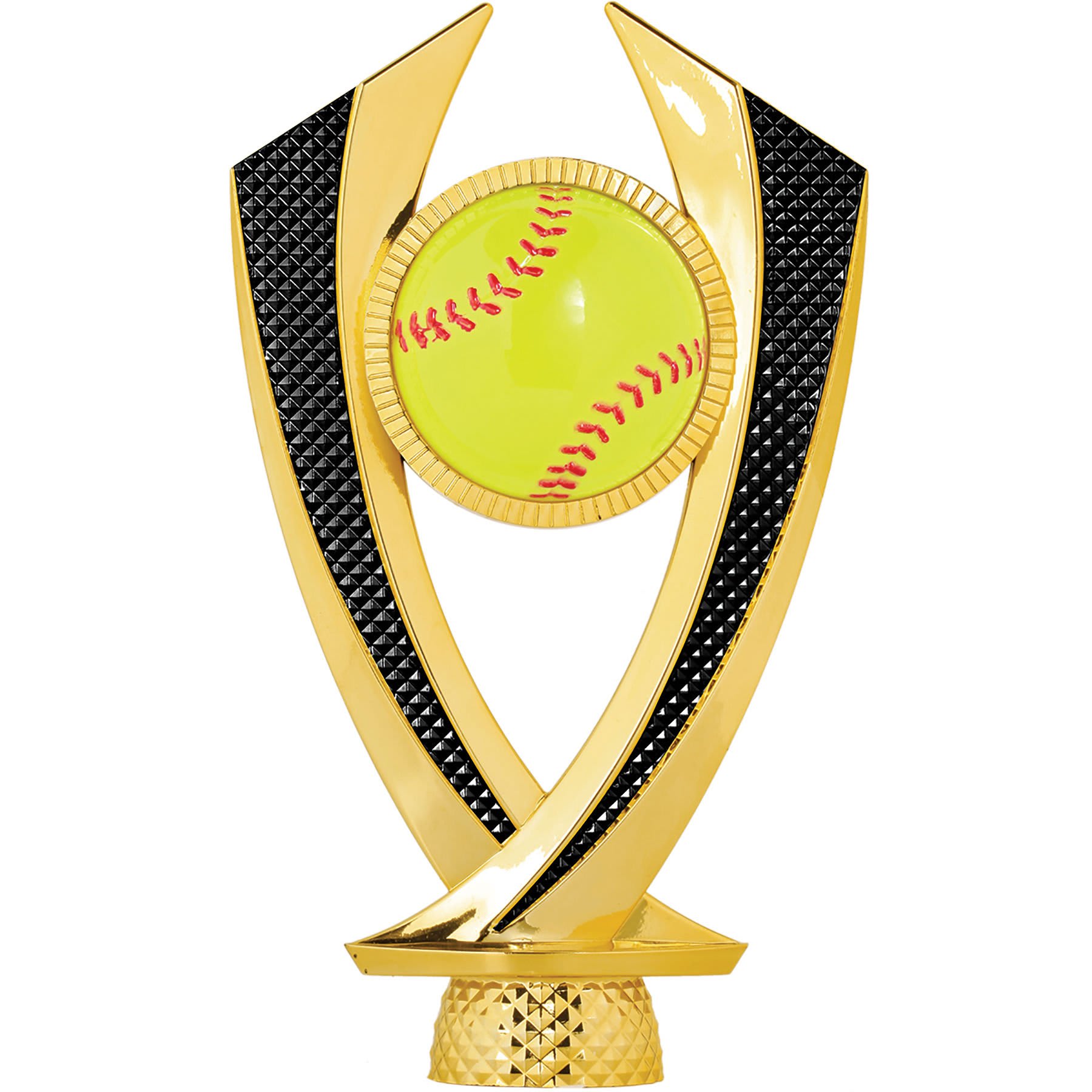 6 1/4" Gold/Black Softball Falcon Figure