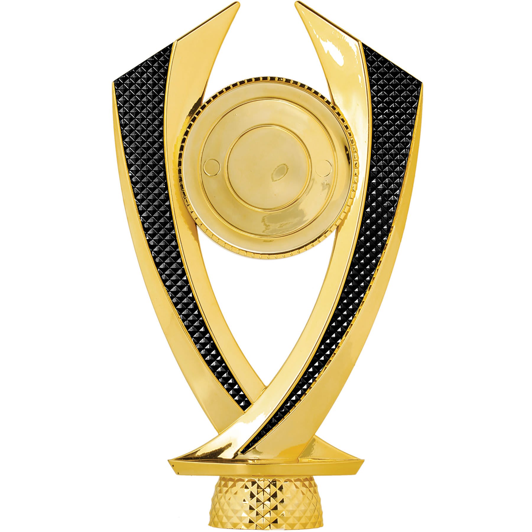 6 1/4" Gold/Black 2" Insert Holder Falcon Figure