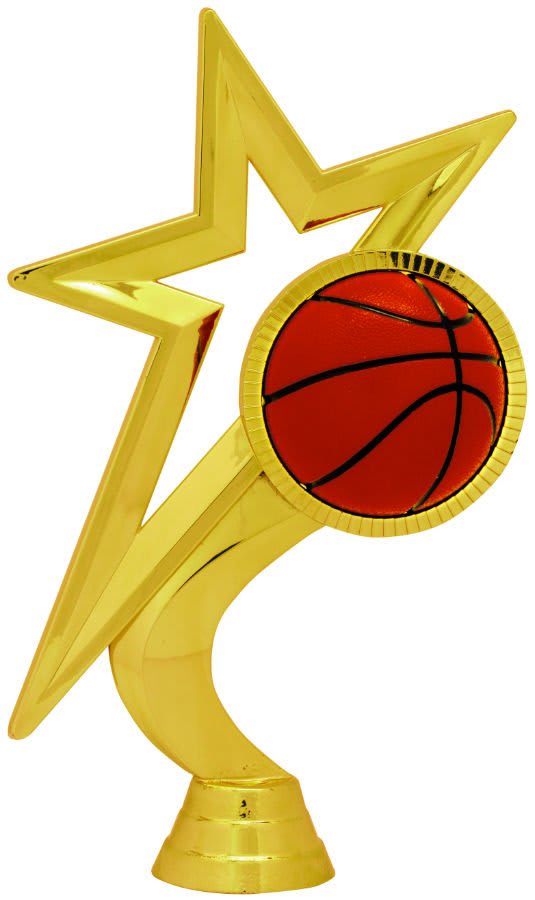 6 1/2" Gold Star Basketball Figure