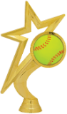 6 1/2" Gold Star Softball Figure