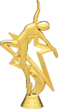 6 1/2" Gold Star Dance Figure