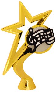 6 1/2" Gold Star Music Figure