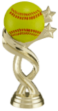 5" Color Softball Twisted Sport Figure