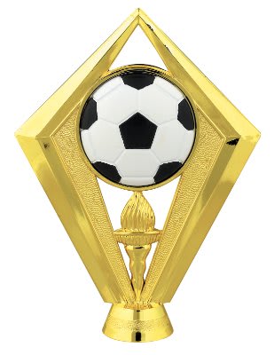 5 1/2" Color Soccerball Diamond Figure