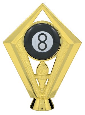 5 1/2" Color 8-Ball Diamond Figure