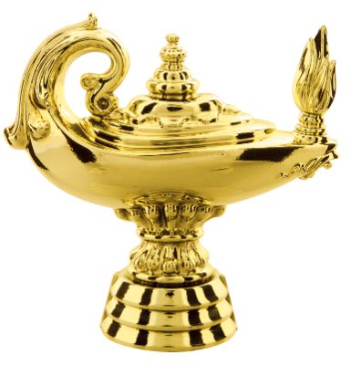 3 1/4" Lamp of Knowledge Figure