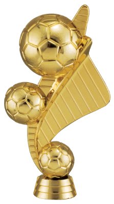 6 1/4" Triple Soccerball Figure