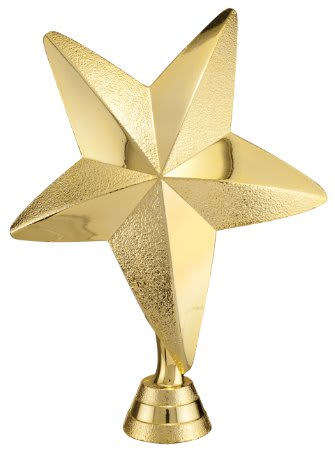6 1/4" Gold Star Figure