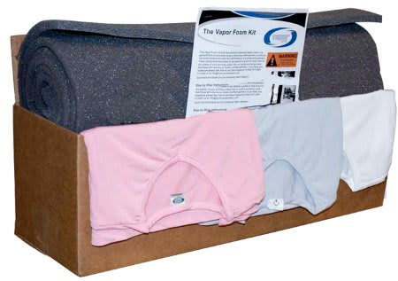 Apparel Kit: 13 1/2 Square Feet of Foam & 3 Test Shirts