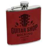 Rose Leatherette 6 oz. Flask