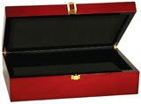 12 1/4" x 8 1/4" x 3 1/2" Rosewood Piano Finish Gift Box