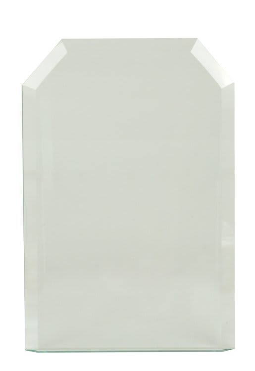 3 1/2" x 5 1/2" Jade Clip Corner Gateway Glass Replacement Blank