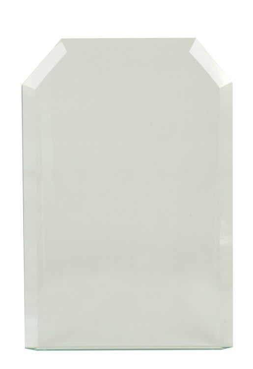 4 1/2" x 7" Jade Clip Corner Gateway Glass Replacement Blank