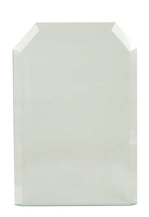 5 1/2" x 7 3/4" Jade Clip Corner Gateway Glass Replacement Blank