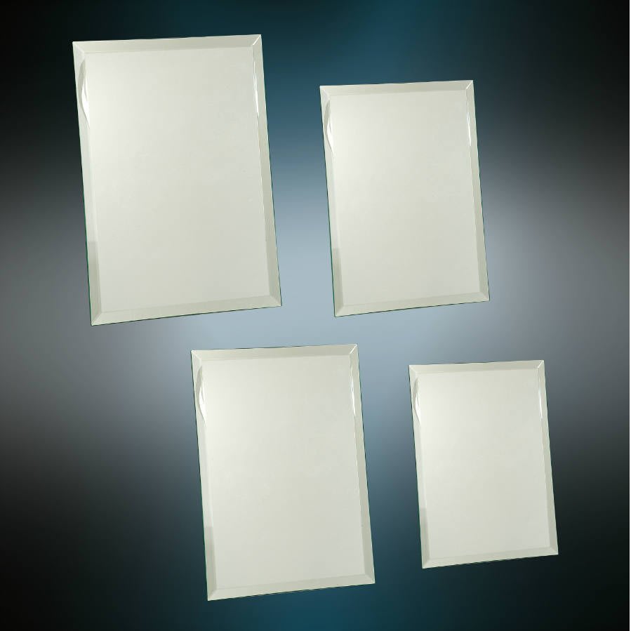 Clear Mirror Glass Plaque Blank Sample Set