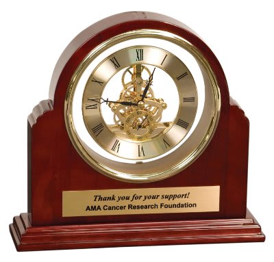 9 1/4" x 9" Grand Piano Step-Arch Clock