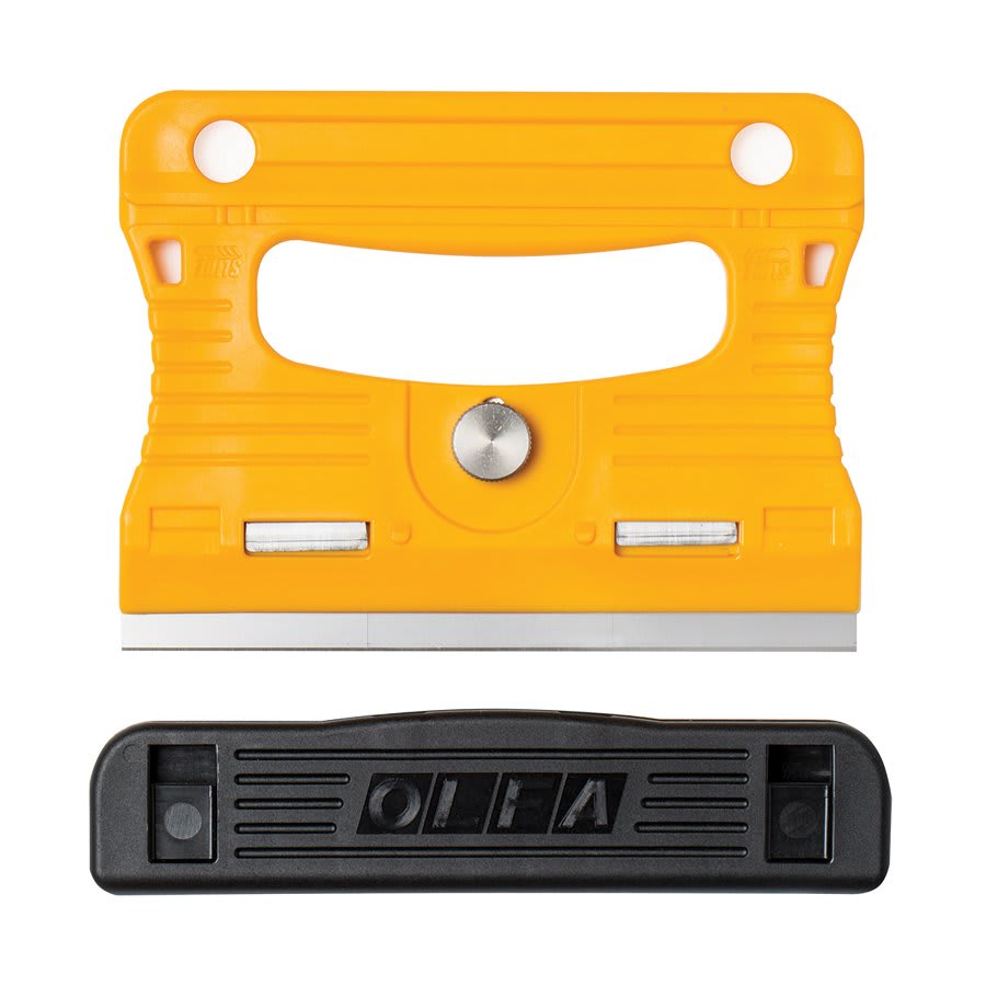 OLFA Multi-Grip Glass Scraper with 4 Stainless Steel Blades