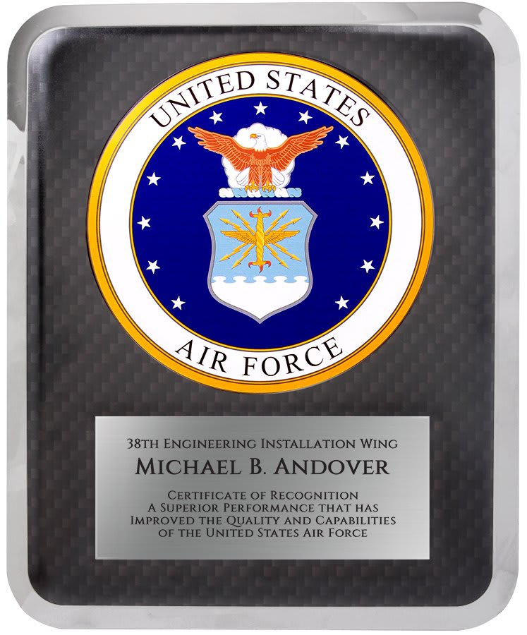 10 1/2" x 13" Air Force Hero Plaque