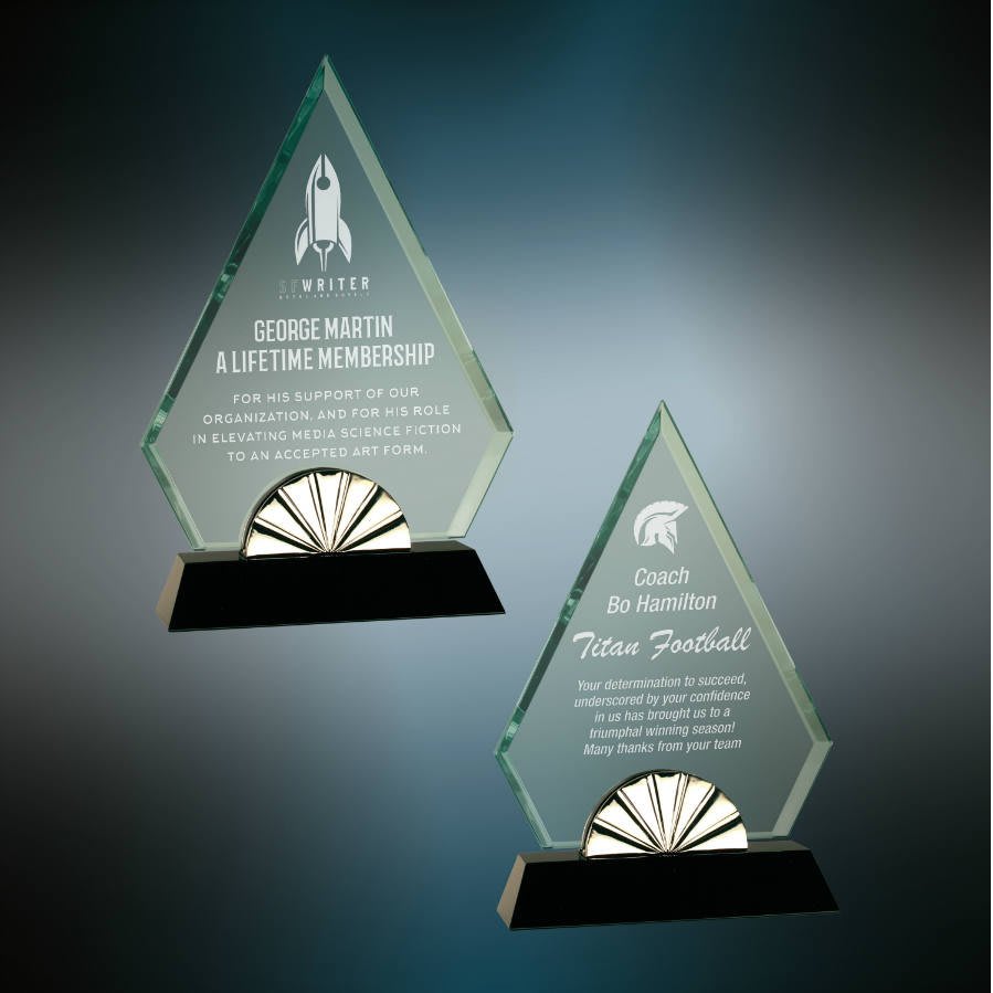 Diamond Horizon Glass with Black Base Sample Set