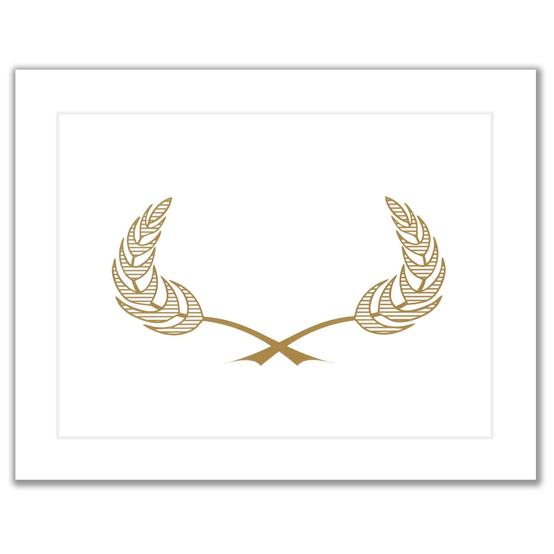 9 1/2" x 12" White Certificate Holder