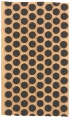 3/8" Round Brown Felt Dots Roll of 1000