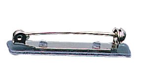 1 1/2" Clear Top Opening Vinyl Backed Bar Pin
