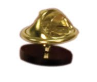 Black Single Post Pin with Clutch