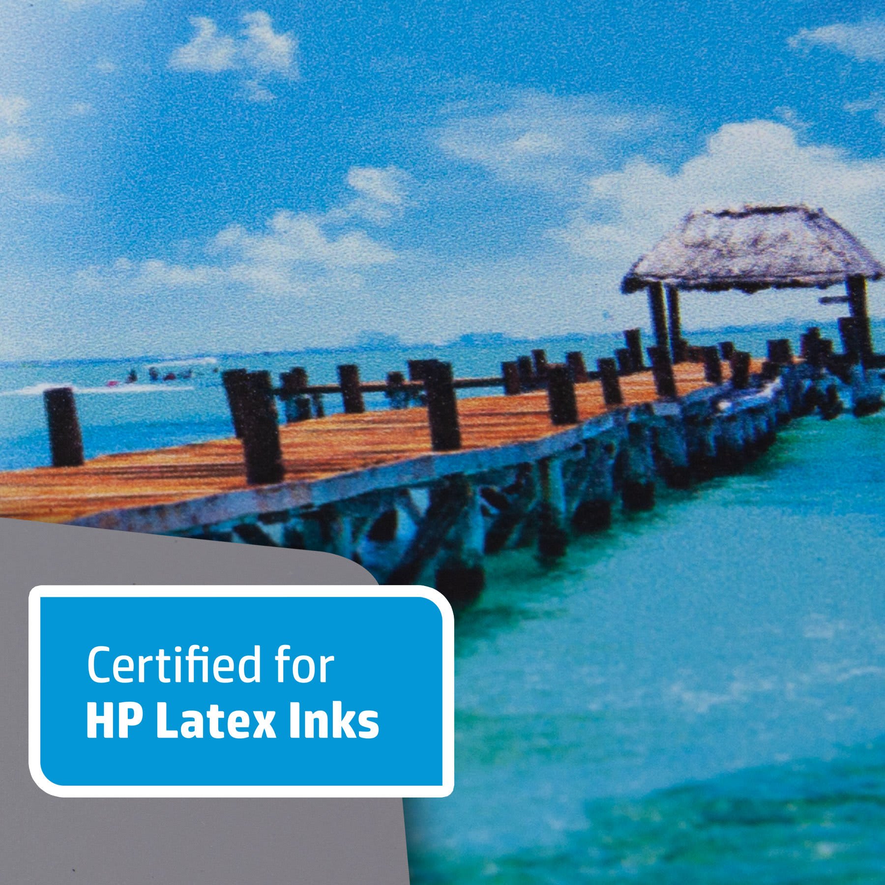 38"x150' Kota Pro 13 oz. Matte PET Gray Back Banner Material