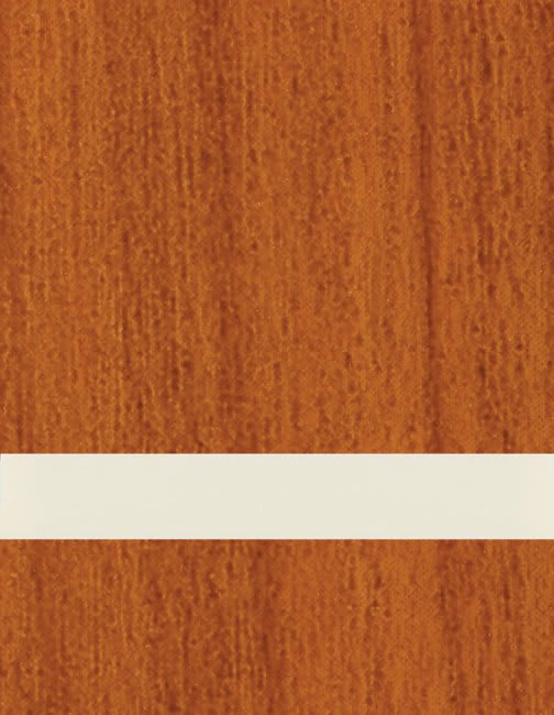24" x 49" x 1/16" Cherry/Almond Duets Laser Indoor Plastic