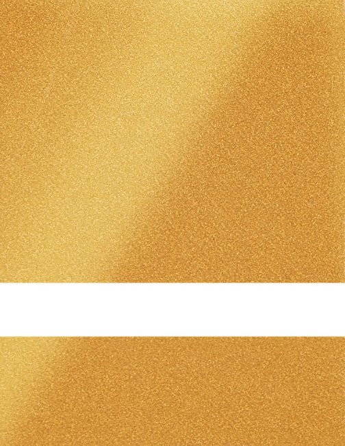24" x 24" x 1/16" Clear Matte/Gold Duets Reverse Laser XT Plastic *Indoor Only*