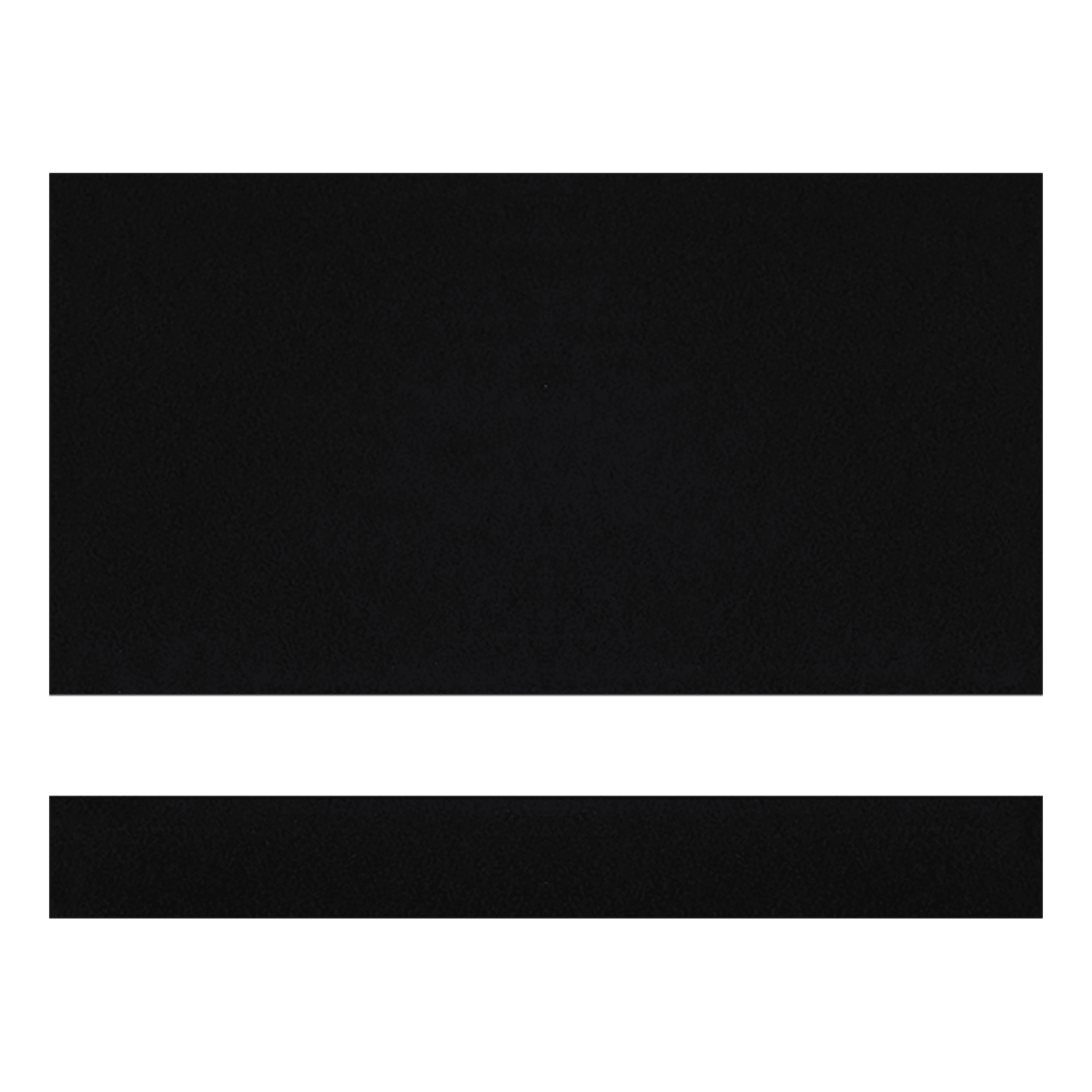 Undersize 1/8" Black/White Matte Duets Laser XT Plastic