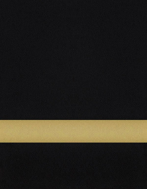 Undersize 1/16" Black/Gold Matte Duets Laser XT Plastic