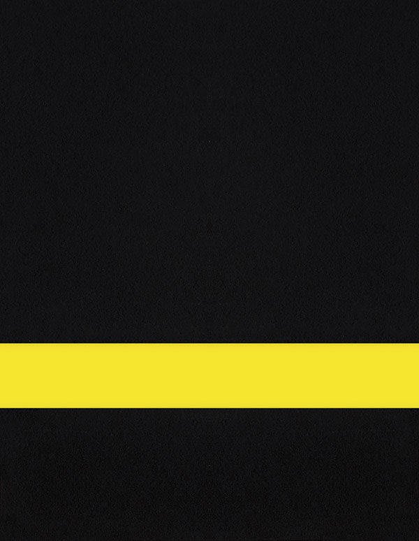 Undersize 1/16" Black/Yellow Matte Duets Laser XT Plastic