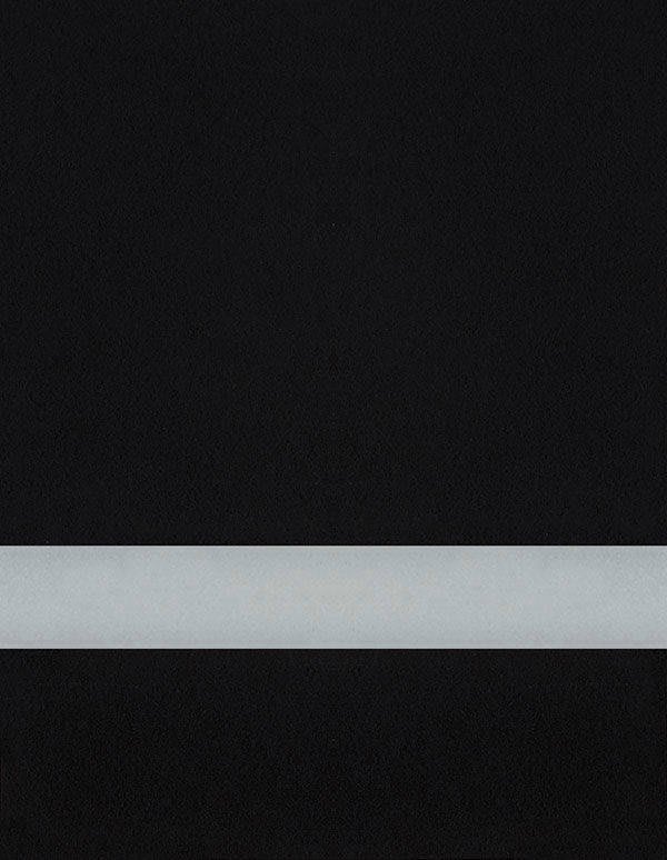 Undersize 1/16" Black/Silver Matte Duets Laser XT Plastic