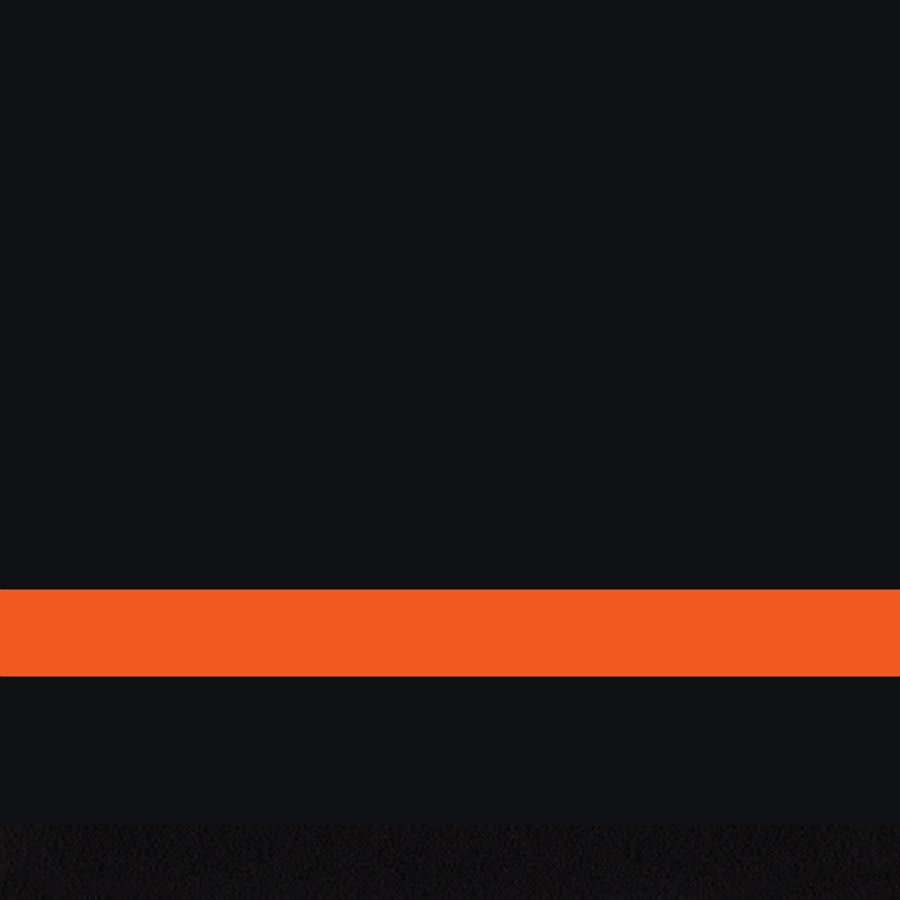 12" x 24" x 1/16" Black/Orange Matte Duets Laser XT Plastic