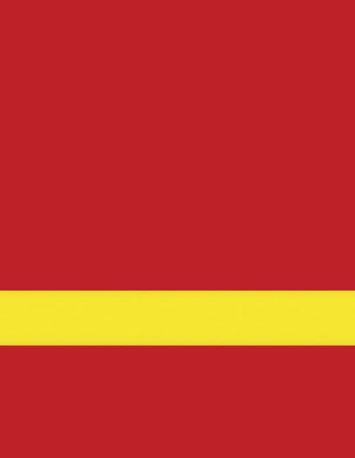 24" x 49" x 1/16" Red/Yellow Matte Duets Laser XT Plastic