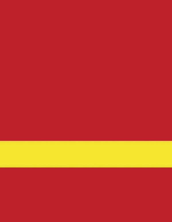 Undersize 1/16" Red/Yellow Matte Duets Laser XT Plastic