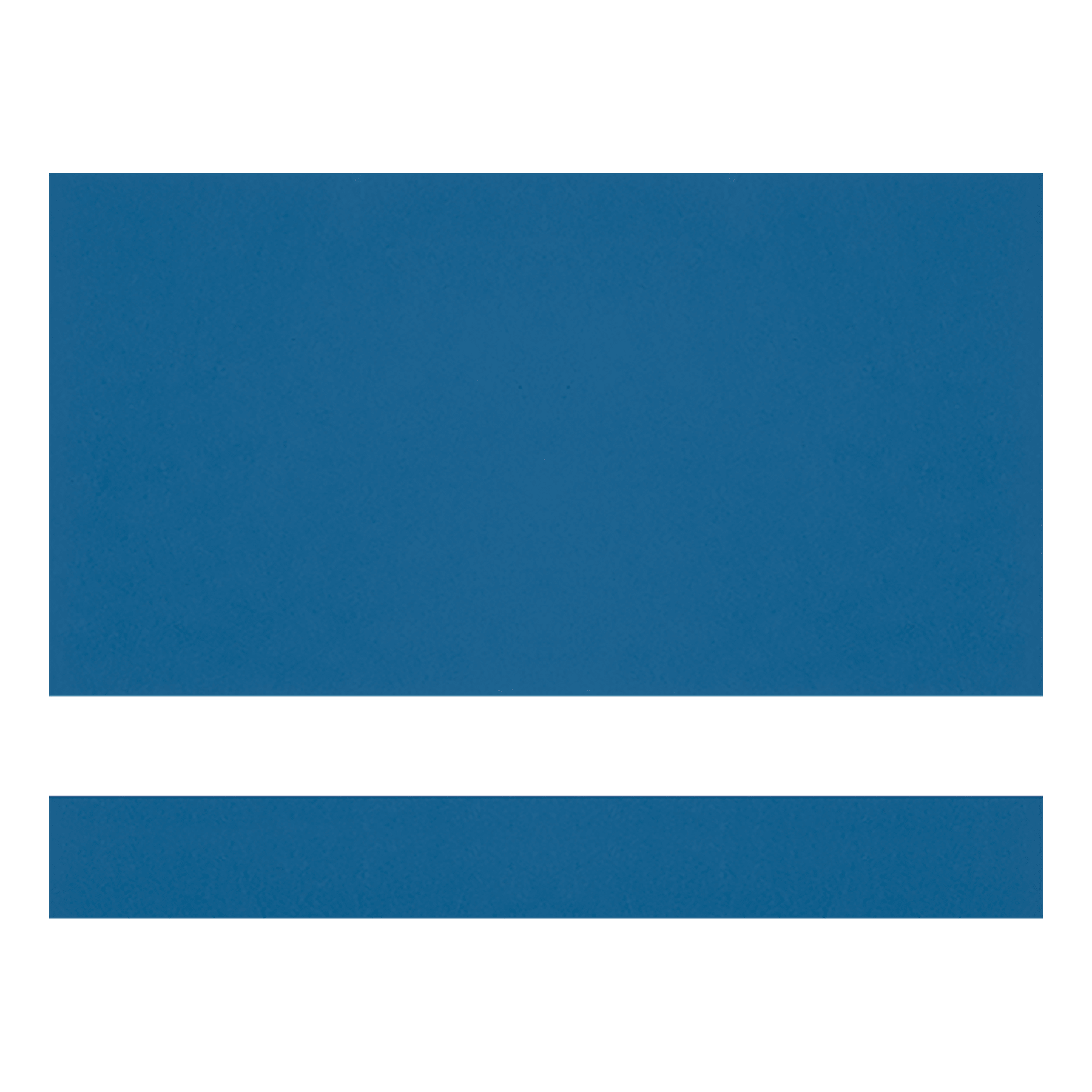 Undersize 1/8" Blue/White Matte Duets Laser XT Plastic