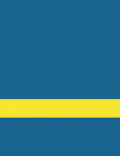 24" x 24" x 1/16" Blue/Yellow Matte Duets Laser XT Plastic